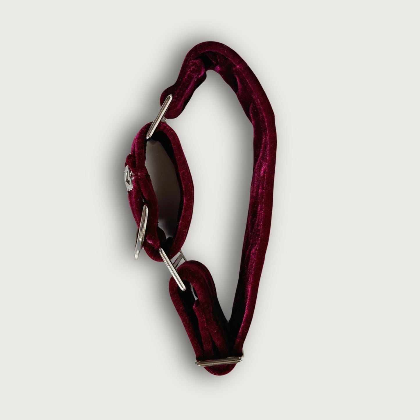 Collar velvet vinotinto